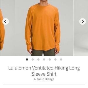 lululemon ventilated hiking long sleeve shirt